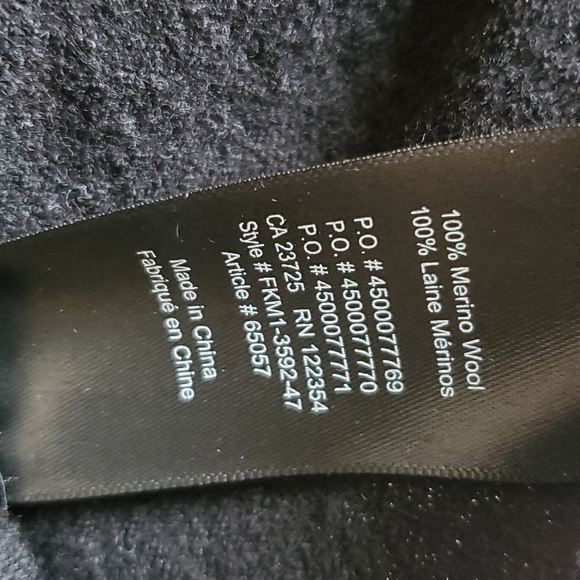 Babaton black 100% merino wool draped neck ribbed sweater, Medium - Picture 4 of 4